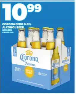 Loblaws CORONA CERO 0.0% ALCOHOL BEER, 6X330 ML offer