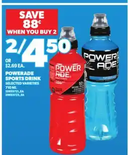 Loblaws POWERADE SPORTS DRINK, 710ML offer