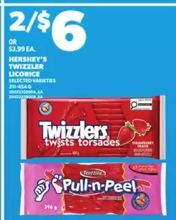 Loblaws HERSHEY'S TWIZZLER LICORICE, 311-454G offer