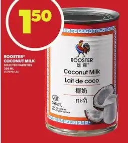 Loblaws ROOSTER COCONUT MILK, 398 ML offer