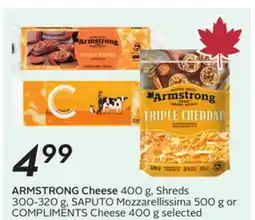 Sobeys ARMSTRONG Cheese offer