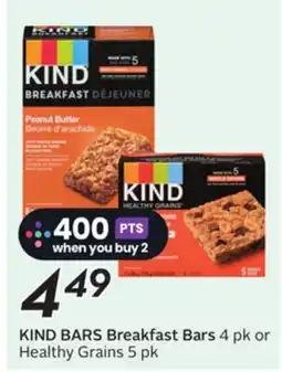 Sobeys KIND BARS Breakfast offer