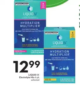 Sobeys LIQUID I. V. Electrolyte Mix offer