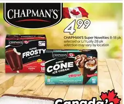 Sobeys CHAPMAN'S Super Novelties offer
