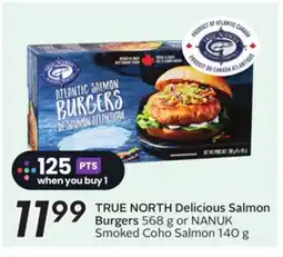 Sobeys TRUE NORTH Delicious Salmon Burgers offer