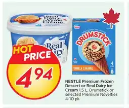Sobeys NESTLÉ Premium Frozen Dessert or Real Dairy Ice Cream offer