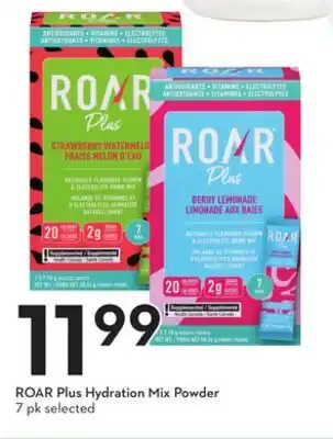 Sobeys ROAR Plus Hydration Mix Powder offer