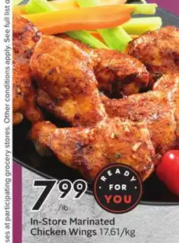 Sobeys In-Store Marinated Chicken Wings offer