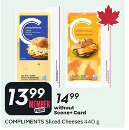 Sobeys COMPLIMENTS Sliced Cheeses offer