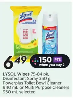 Sobeys LYSOL Wipes offer
