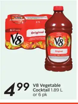 Sobeys V8 Vegetable Cocktail offer
