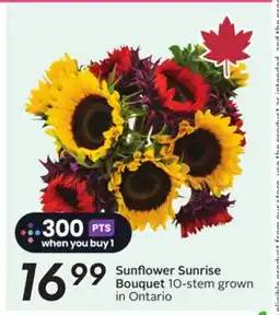 Sobeys Sunflower Sunrise Bouquet offer