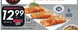 Sobeys Marinated Fresh Atlantic Salmon Fillets offer