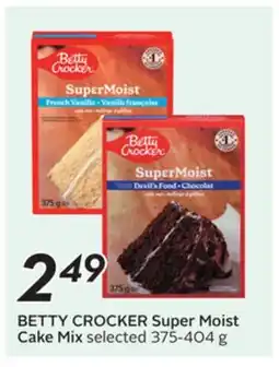 Sobeys BETTY CROCKER Super Moist Cake Mix offer