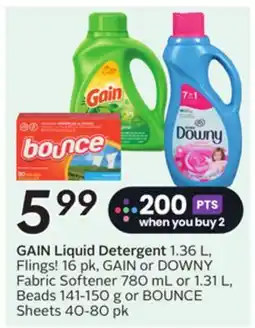 Sobeys GAIN Liquid Detergent offer