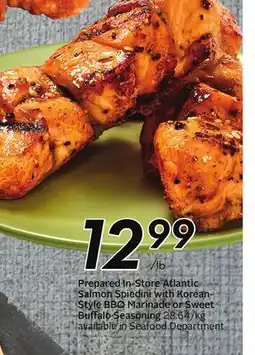 Sobeys In-Atlantic Salmon Spiedini with Korean-Style BBQ Marinade or Sweet Buffalo Seasoning offer