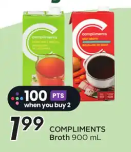 Sobeys COMPLIMENTS Broth offer