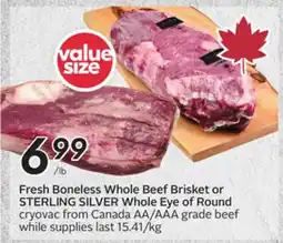 Sobeys Fresh Boneless Whole Beef Brisket offer