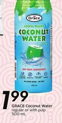 Sobeys GRACE Coconut Water offer