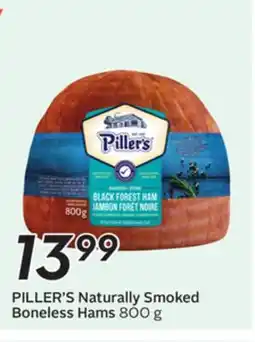 Sobeys PILLER'S Naturally Smoked Boneless Hams offer
