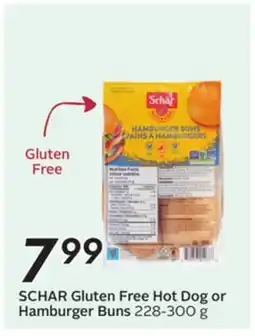 Sobeys SCHAR Gluten Free Hot Dog or Hamburger Buns offer