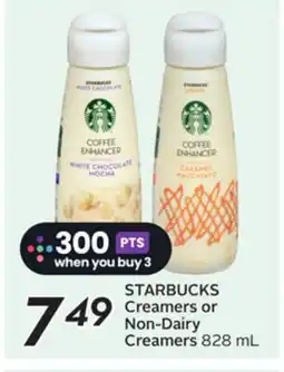 Sobeys STARBUCKS Creamers or Non-Dairy Creamers offer