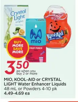 Sobeys MIO, KOOL-AID or CRYSTAL LIGHT Water Enhancer offer