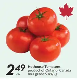 Sobeys Hothouse Tomatoes offer