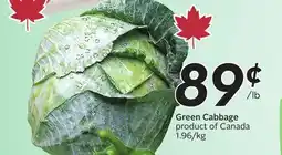 Sobeys Green Cabbage offer