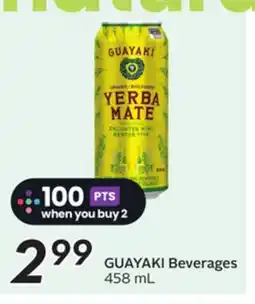 Sobeys GUAYAKI Beverages offer