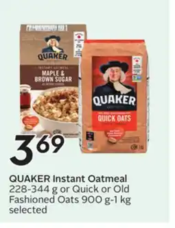 Sobeys QUAKER Instant Oatmeal offer