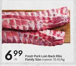 Sobeys Fresh Pork Loin Back Ribs offer