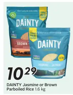 Sobeys DAINTY Jasmine or Brown Parboiled Rice offer