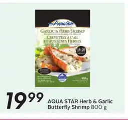Sobeys AQUA STAR Herb & Garlic Butterfly Shrimp offer