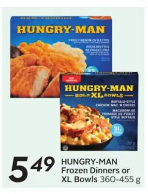 Sobeys HUNGRY-MAN Frozen Dinners or XL Bowls offer