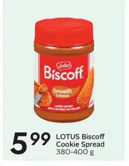 Sobeys LOTUS Biscoff Cookie Spread offer