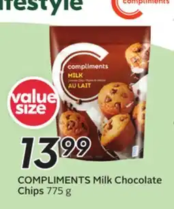 Sobeys COMPLIMENTS Milk Chocolate Chips offer