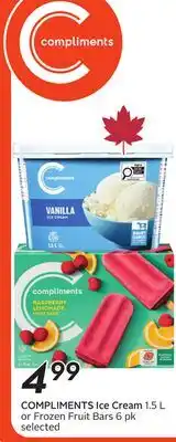 Sobeys COMPLIMENTS Ice Cream offer