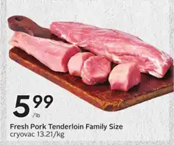 Sobeys Fresh Pork Tenderloin offer