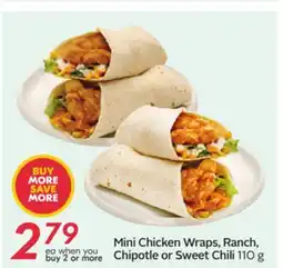 Sobeys Mini Chicken Wraps, Ranch, Chipotle or Sweet Chili offer