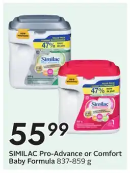 Sobeys SIMILAC Pro-Advance or Comfort Baby Formula offer
