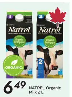 Sobeys NATREL Organic Milk offer