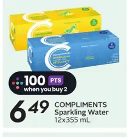 Sobeys COMPLIMENTS Sparkling Water offer