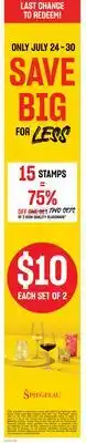 No Frills Spiegelau Capri Collection glassware offer