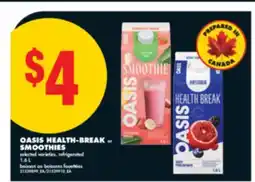 No Frills OASIS HEALTH-BREAK or SMOOTHIES, 1.6 L offer