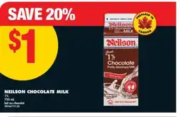 No Frills NEILSON CHOCOLATE MILK 1%, 750 ML offer