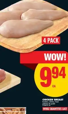 No Frills CHICKEN BREAST, 4 PACK offer