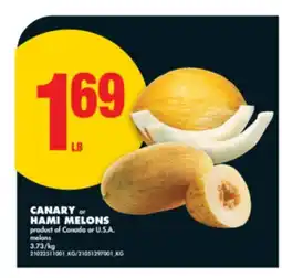 No Frills CANARY OR HAMI MELONS offer