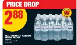 No Frills REAL CANADIAN NATURAL SPRING WATER, 24x500 ML offer