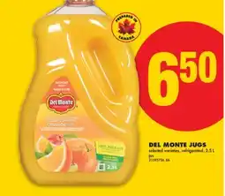 No Frills DEL MONTE JUGS, 2.5 L offer